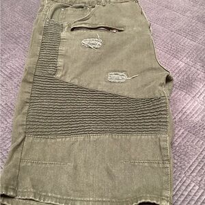 🔥 SALE 20% OFF-Gs-115 mens knee length baggy shorts, faux front zipper pockets